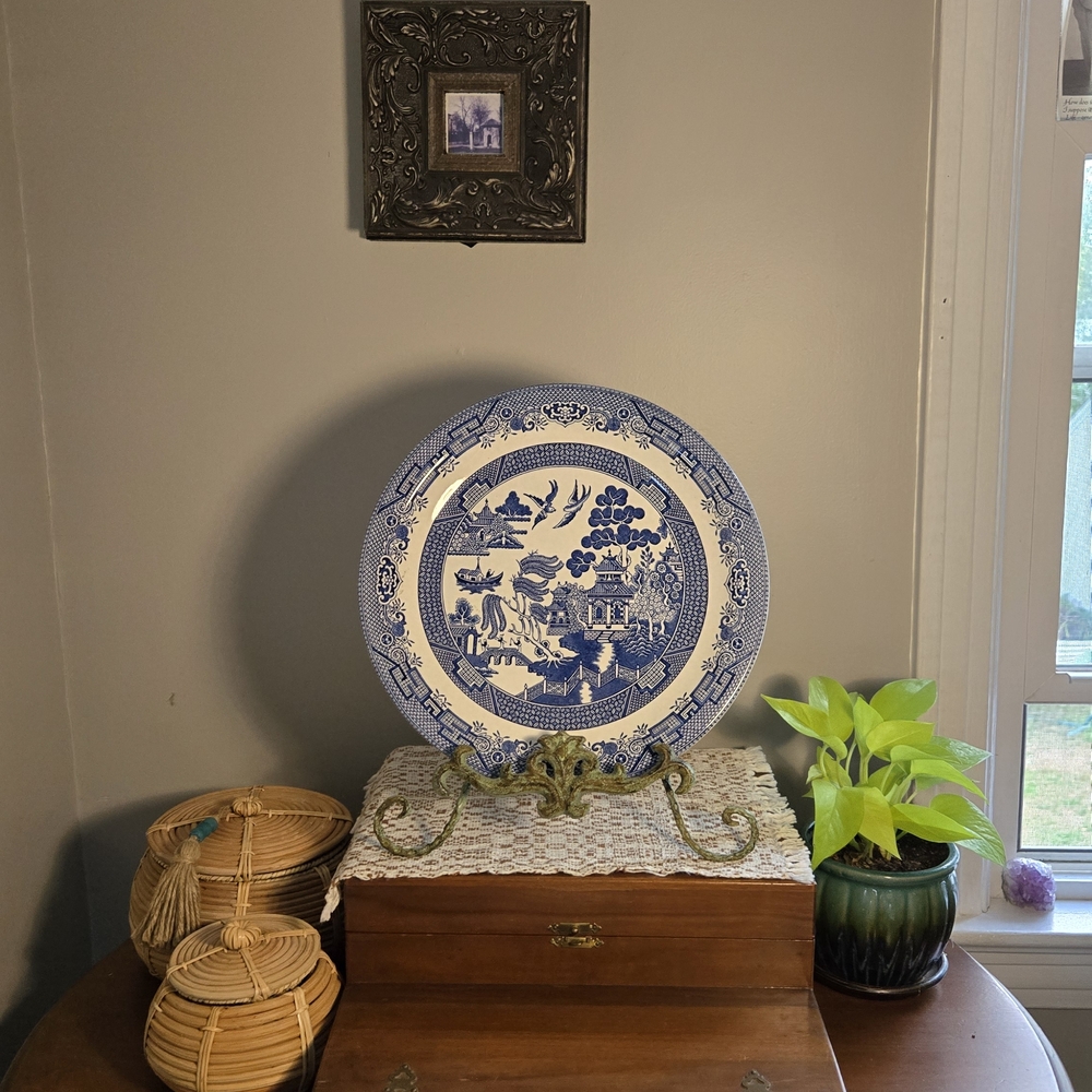 Blue and White Decorative Plate